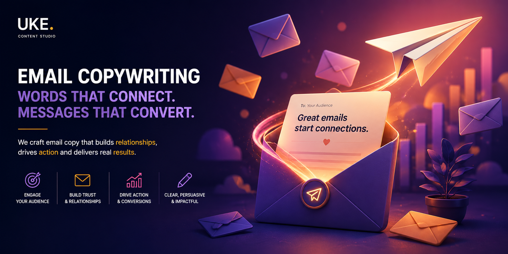 Email copywriting designed to improve opens, engagement and conversion