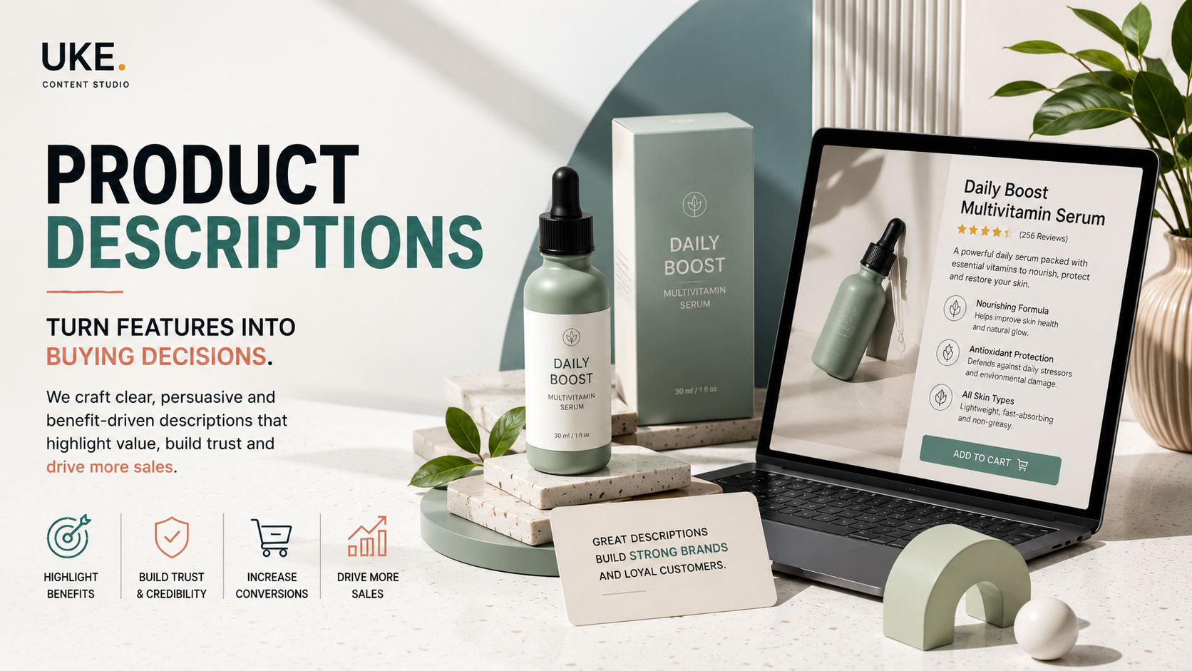 Product descriptions that communicate value, build trust and support stronger sales