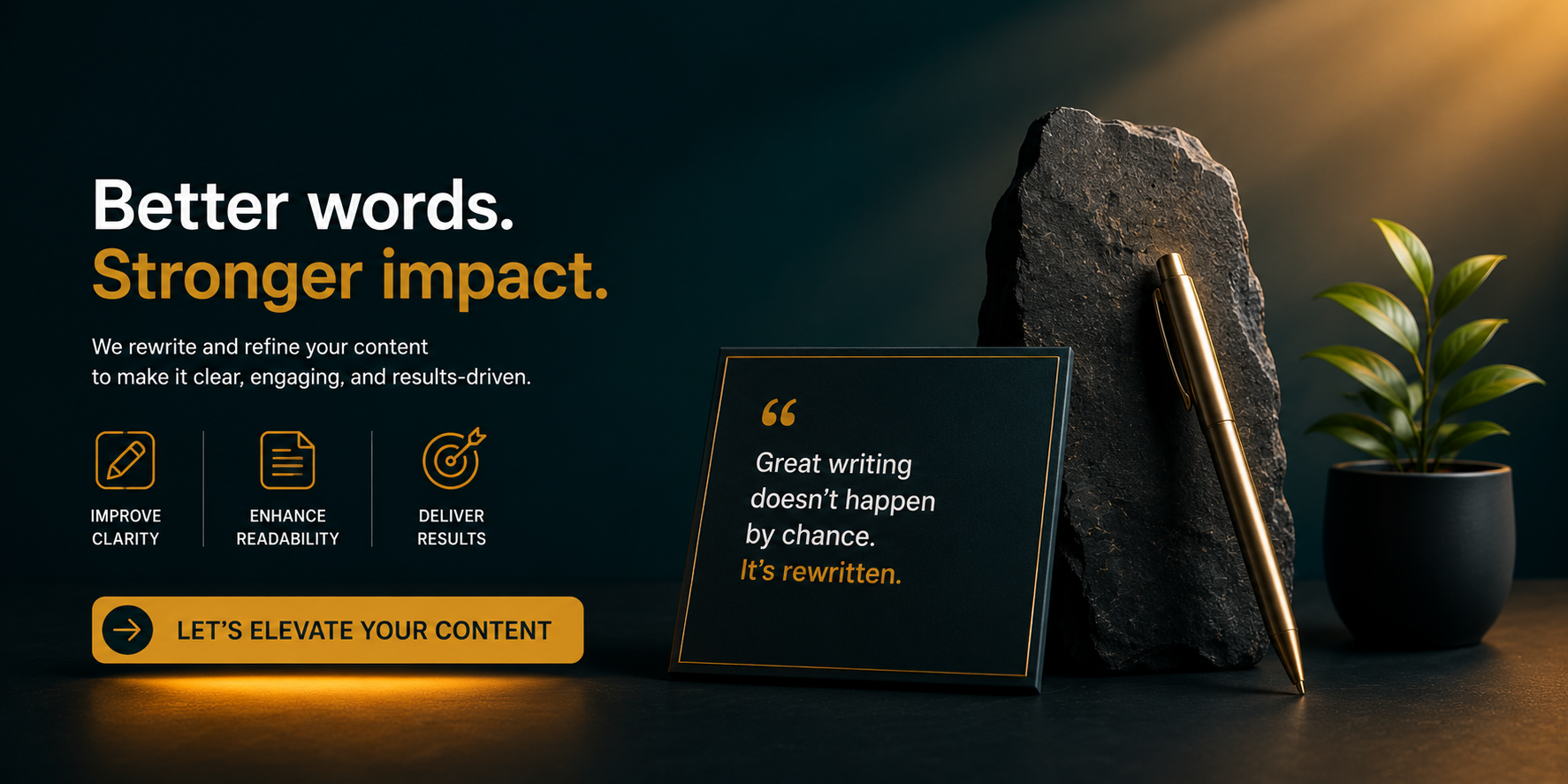Rewriting and paraphrasing that improves clarity, readability and results